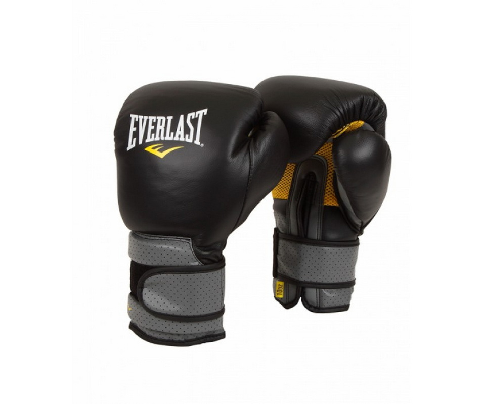 

Перчатки тренировочные Everlast Pro Leather Strap 12 oz черный 691201