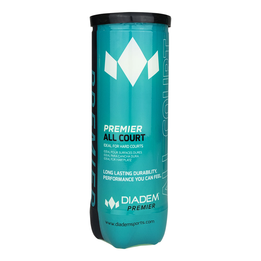 

Мячи для большого тенниса, упаковка 3 мяча, ITF Diadem Premier All Court 3B BALL-CASE-ALLCRT желтый