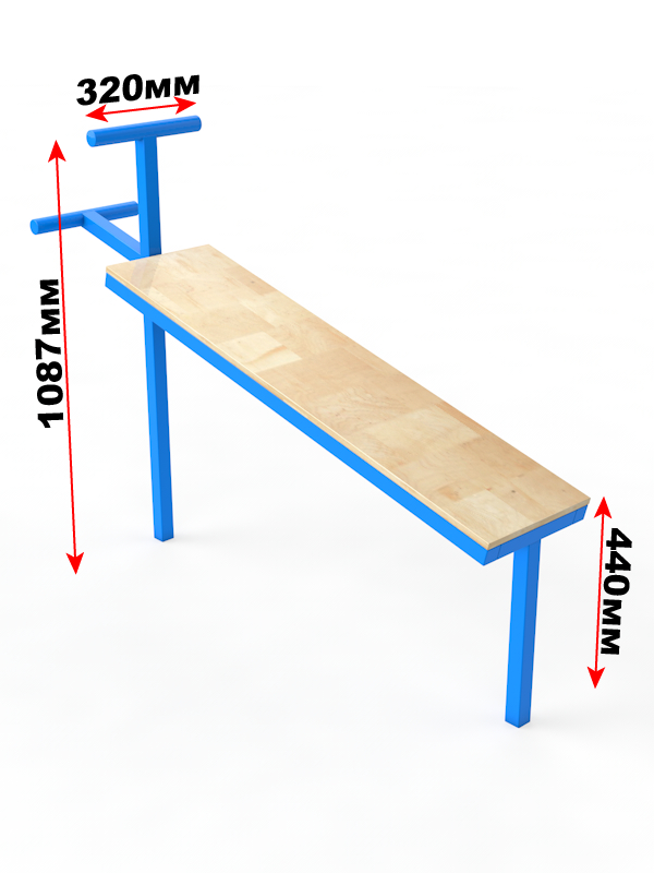 фото Скамья для пресса уличная glav 14.301