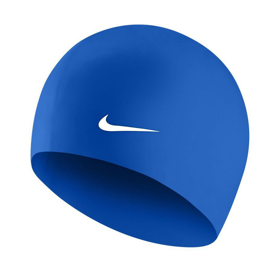 Шапочка для плавания Nike Solid Silicone, 93060494, FINA Approved, Синий, силикон