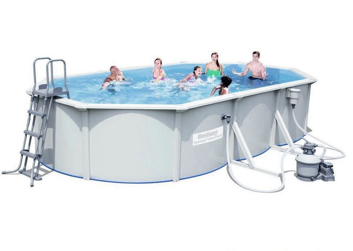 фото Бассейн со стальными стенкам 610х360х120см bestway hydrium pool poseidon 56369