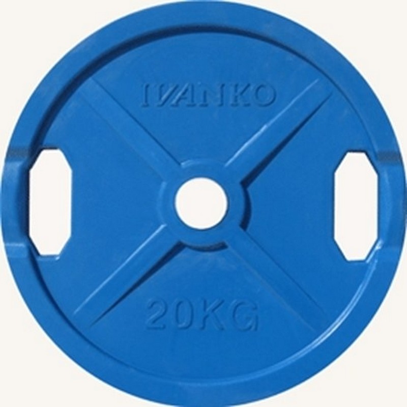 Диск обрезиненный 20кг Johns DR71022 - 20С цветной