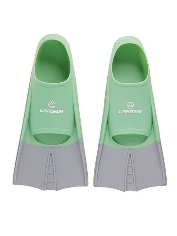 Ласты укороченные силиконовые Larsen 6975 NEW Mint\Graphite 600_800