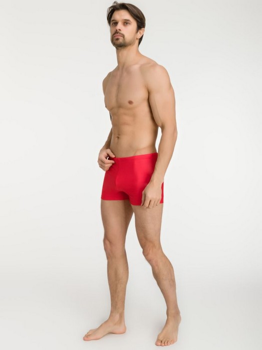 фото Плавки-шорты мужские для бассейна atemi красный, bm 5 4