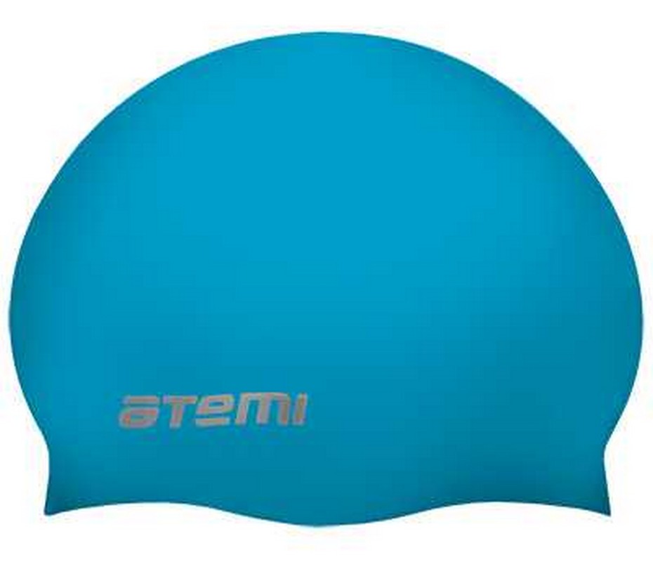Шапочка для плавания Atemi TC403 тонкий силикон, голубой 930_800