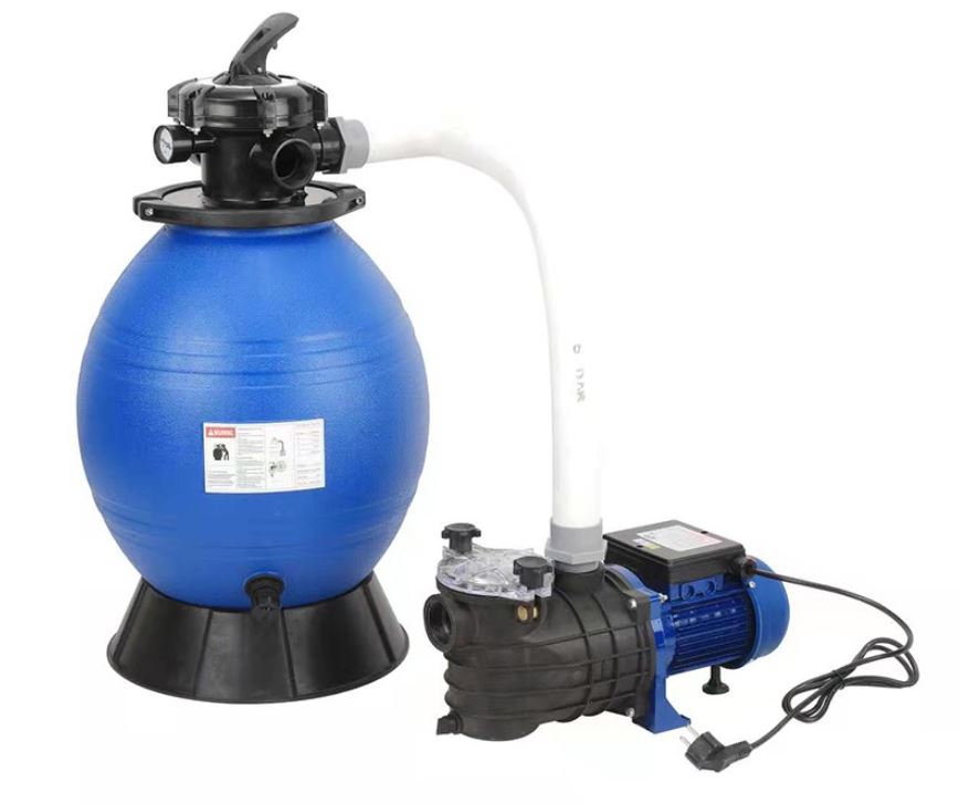 Песочный фильтр-насос 18000л/ч, резервуар для песка 30кг, фракция 0.45-0.85мм Poolstar P2129