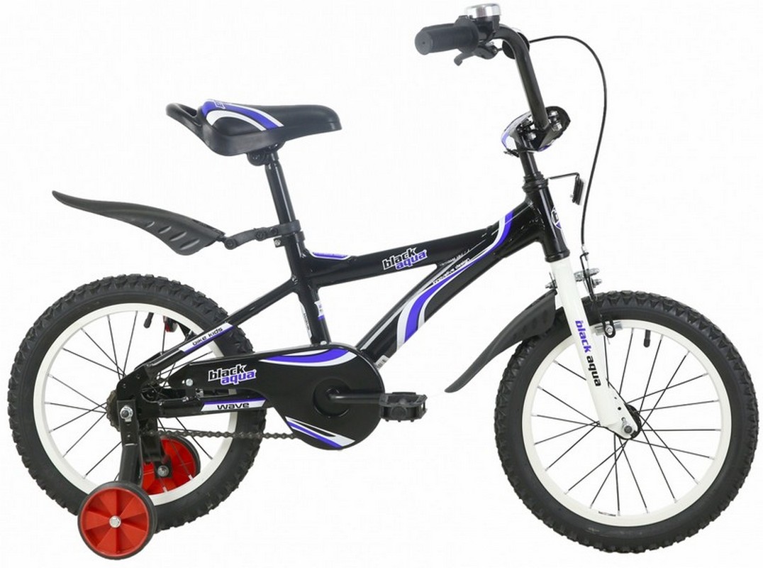 

Велосипед детский Black Aqua 12 quot; Wave BA1201 черный