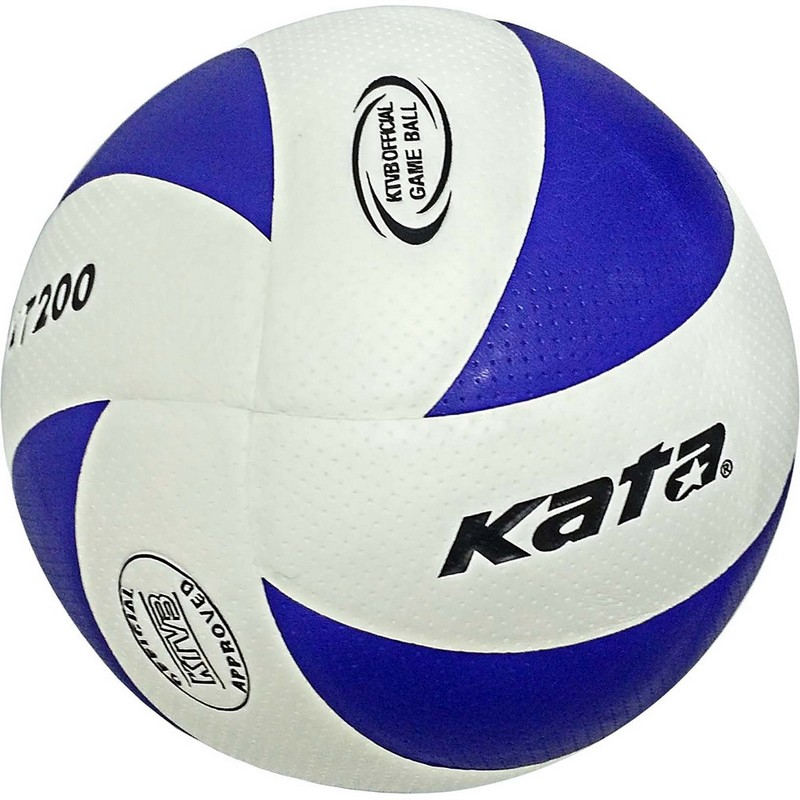 Мяч волейбольный Kata C33285 р.5 бело-синий,  - купить со скидкой