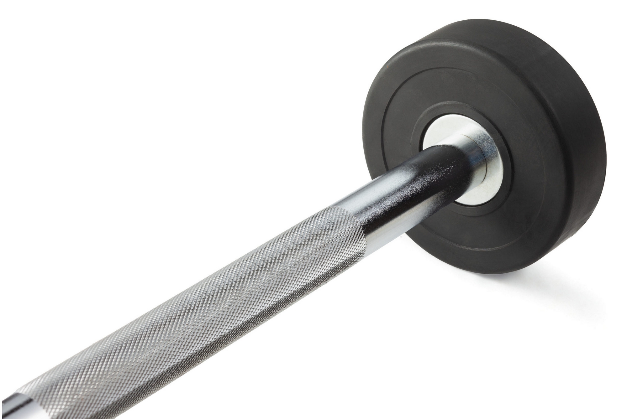 Штанга неразборная обрезиненная 30 кг. Прямой гриф VictoryFit VF-DX4300 2000_1338