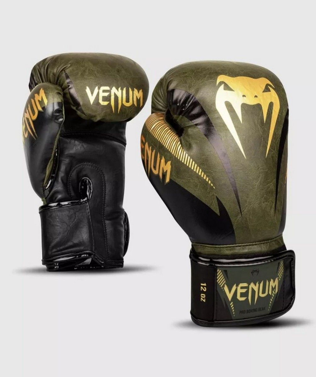 Перчатки Venum Impact 03284-230-10oz хаккизолотой,  - купить со скидкой