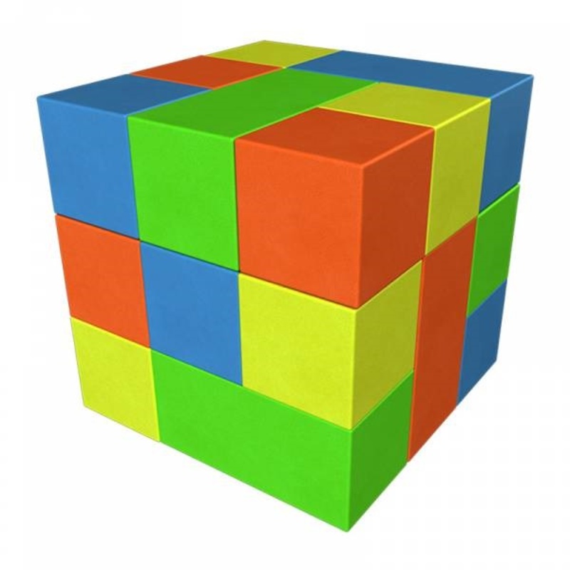 Купить Игровой модуль Конструктор Кубик-Рубик №2 Мини Dinamika ZSO-002878,