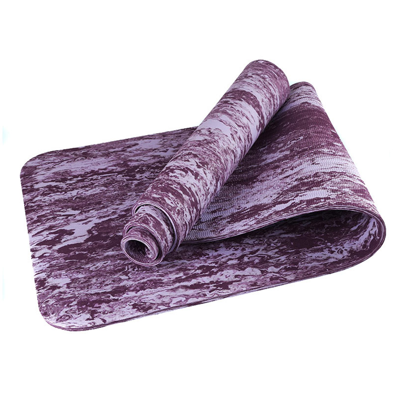 фото Коврик для йоги тпе 183х61х0,6 см b34521 tpem6-102 фиолетовый гранит nobrand