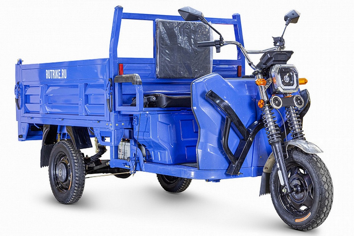 Грузовой электрический трицикл RuTrike D5 1700 гидравлика (60V1200W) 024732-2799 темно-синий матовый