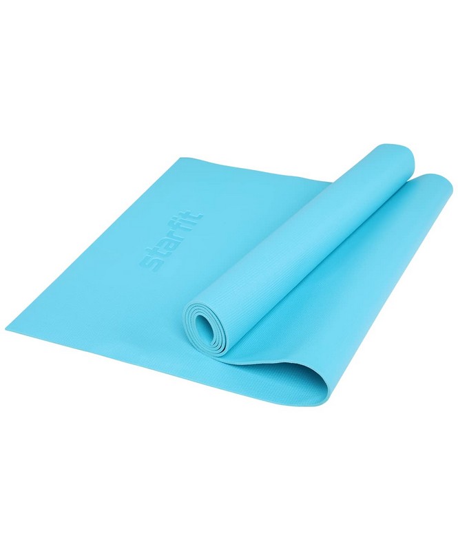 Коврик для йоги Star Fit PVC HD 173x61x0,4 см FM-103 голубой - фото 1