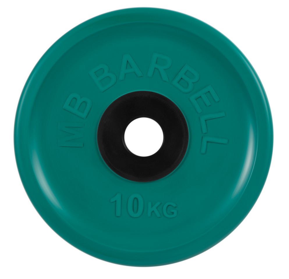 Купить Диск олимпийский d51мм евро-классик MB Barbell MB-PltCE-10 10 кг зеленый,