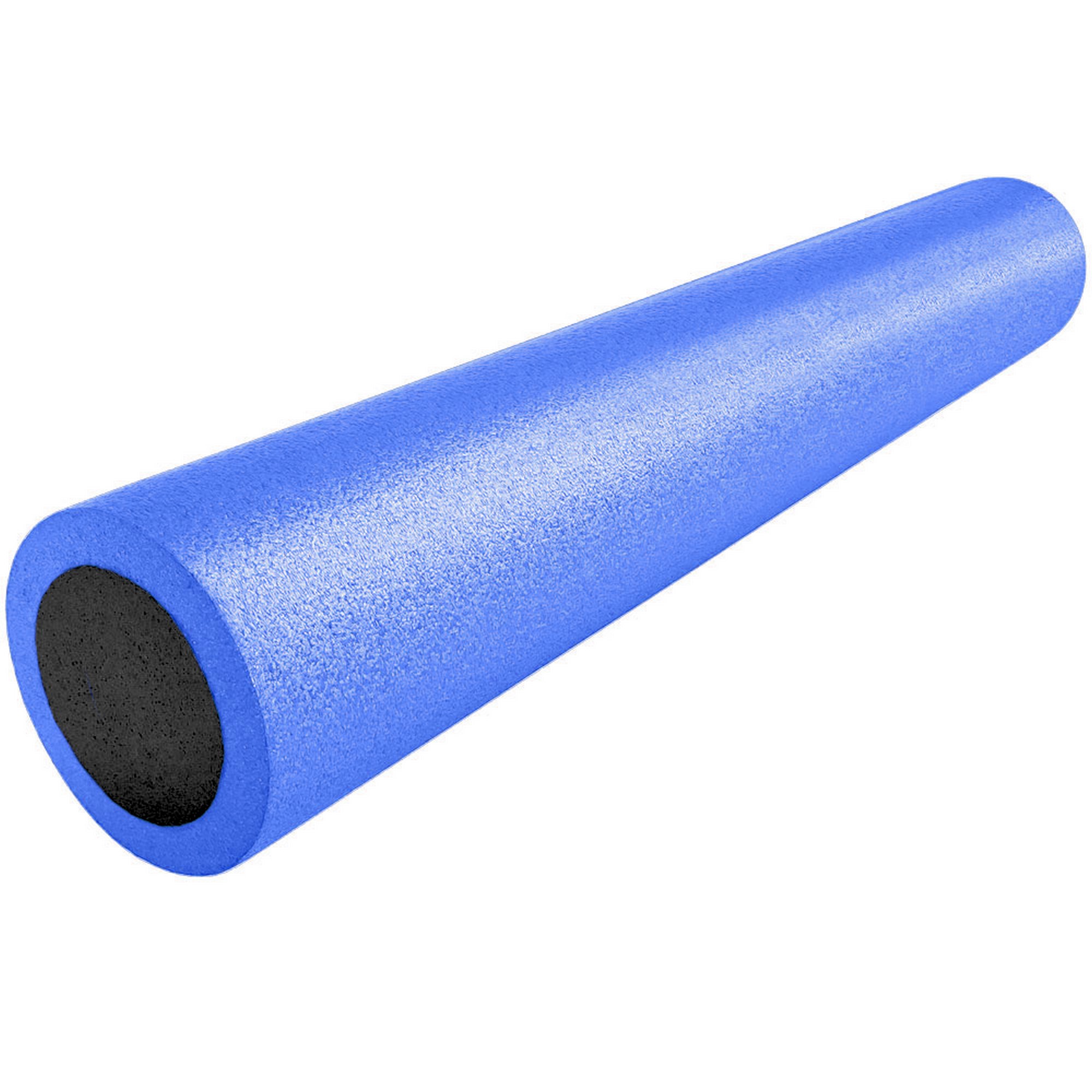 Ролик для йоги полнотелый 2-х цветный, 90х15см Sportex PEF90-47 синий\черный 2000_2000