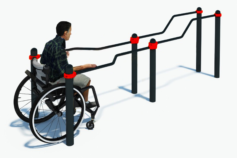 Купить Рукоход для инвалидов-колясочников многоуровневый W-8.01 5194, Hercules