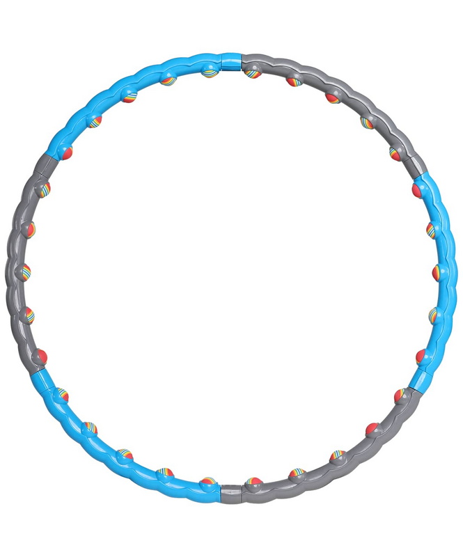 

Обруч массажный разборный Star Fit HH-108, синий/серый