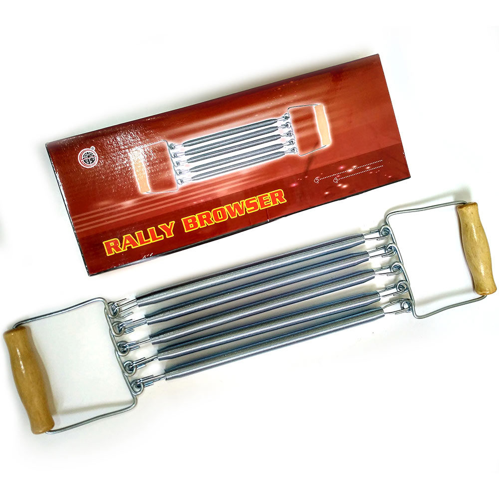 Эспандер грудной Sportex с металлическими пружинами E36817 (ручки-деревянные, 5-пружин)