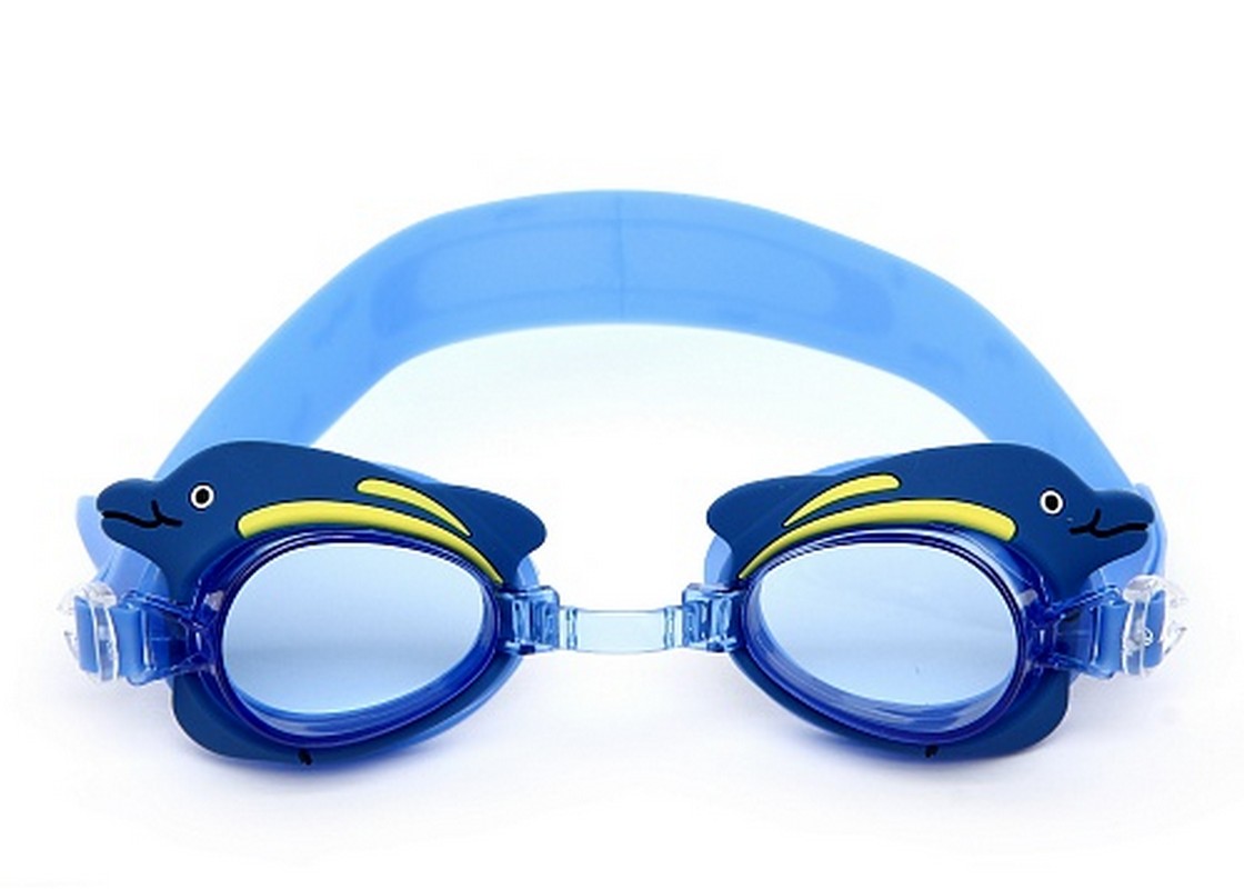 Очки для плавания детские Larsen Дельфин DR-G1713 синие 1120_800