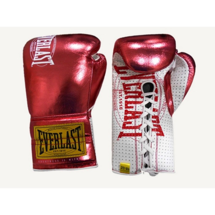 Купить Боксерские перчатки Everlast боевые 1910 Classic 10oz красный P00001902,
