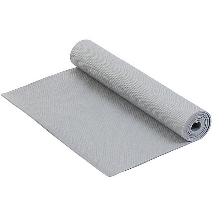 

Коврик для фитнеса и йоги 173х61х0,5см Larsen PVC, серый