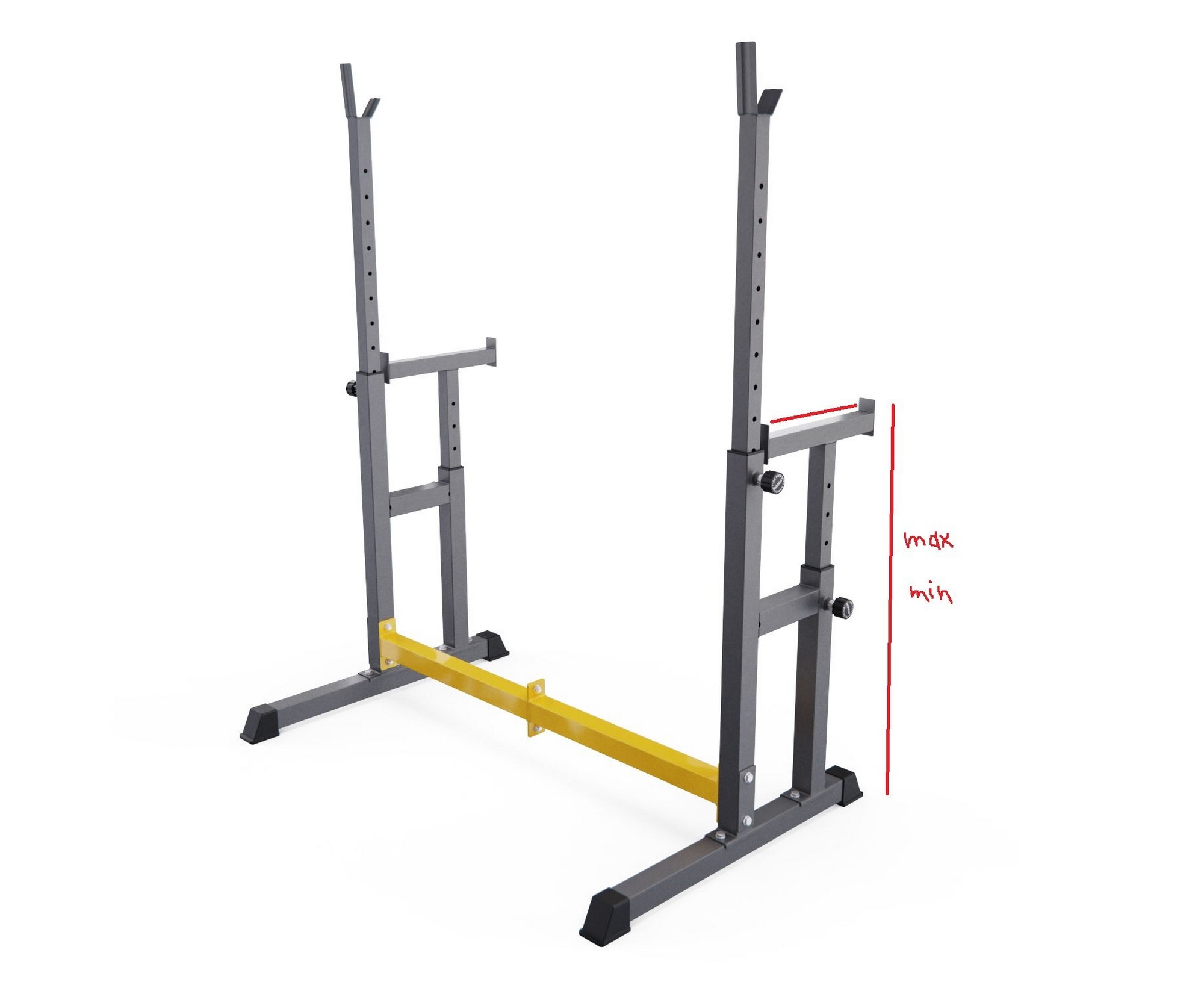 Стойка для штанги с подстраховкой DFC Y-GYM TF-62 2000_1636