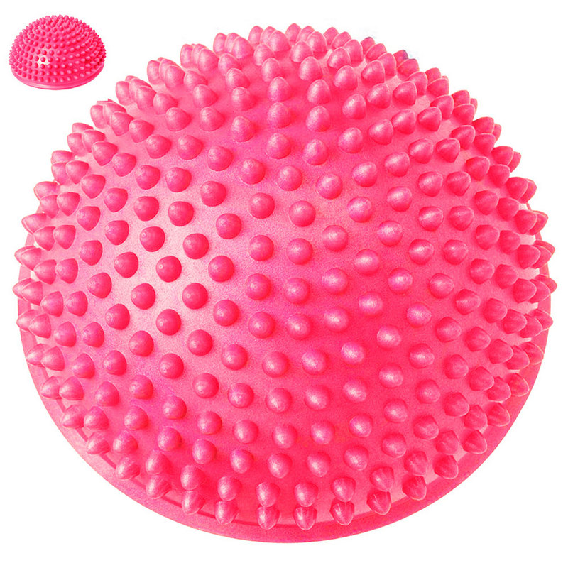 Полусфера массажная круглая надувная C33513-4 (розовый) (ПВХ) d-16 см