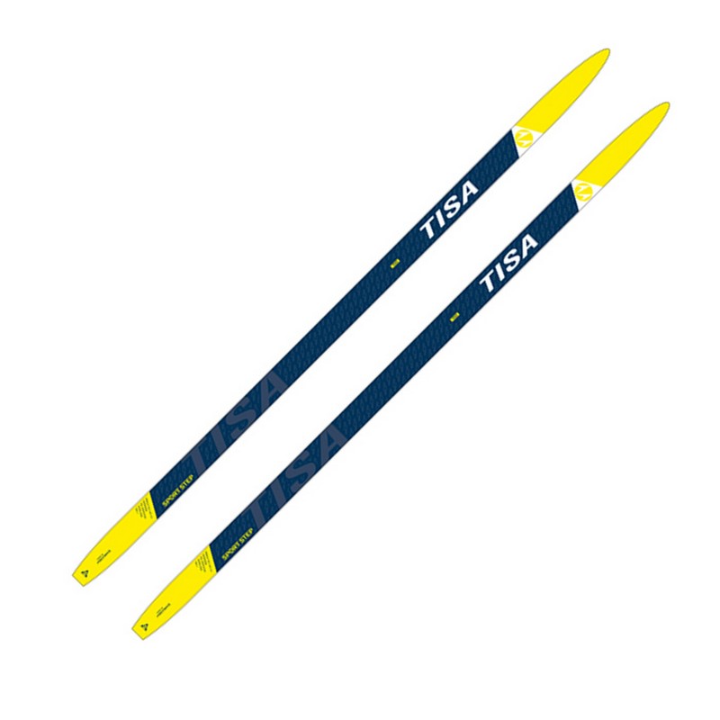 Купить Лыжи беговые Tisa Sport Step Jr N91121V синийжелтый,