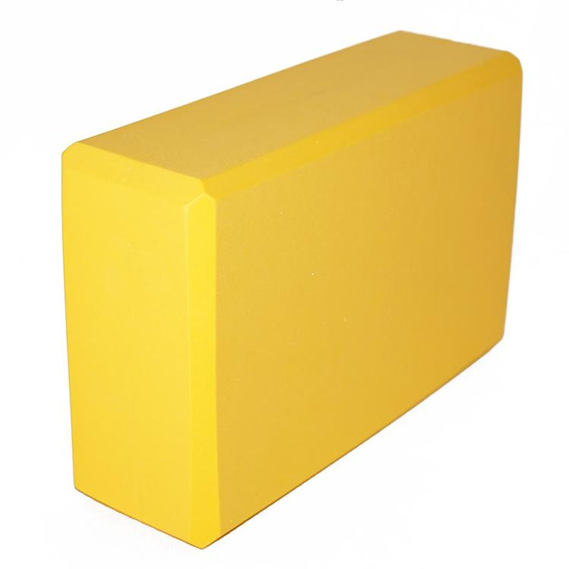 фото Йога блок полумягкий (желтый) 223х150х76мм, из вспененного эва (a25806) sportex be100-a