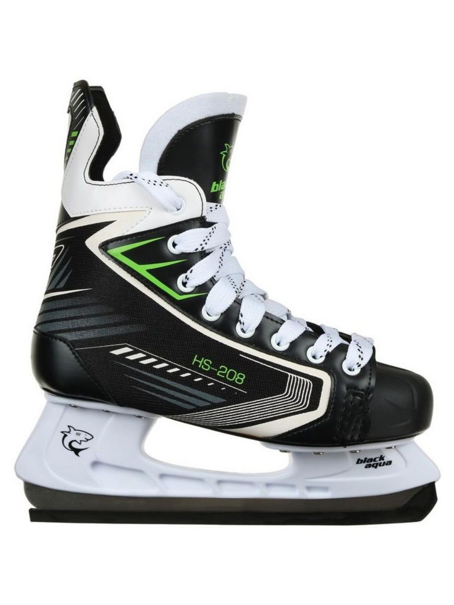 фото Коньки хоккейные black aqua hs-208