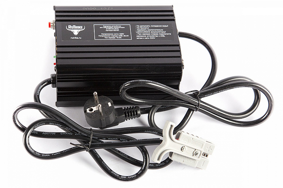 Зарядное устройство интеллектуальное для Li литиевых аккумуляторов RuTrike 24V50AH(10А) 23161