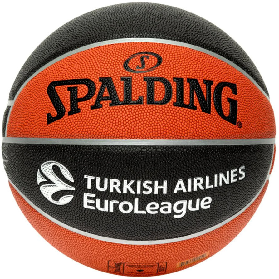 Мяч баскетбольный Spalding TF-500 Excel Euroleague р.7, 77101z, композит, коричнево-черный 894_894