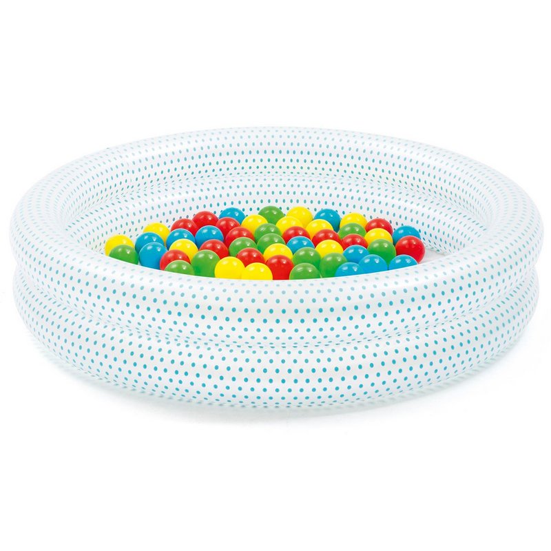 Детский надувной бассейн с мячами Play Pool, 91x20см Bestway 51141 800_800