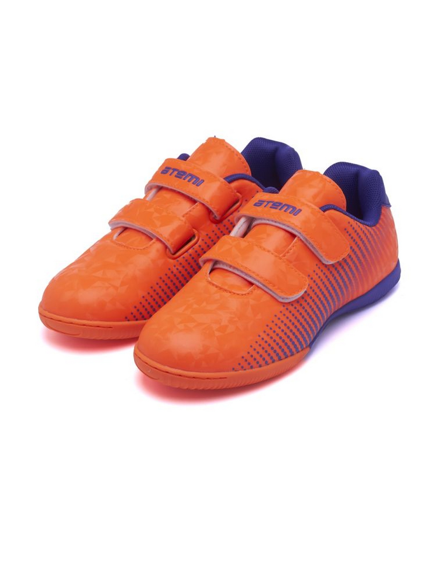 Бутсы футбольные Atemi INDOOR KIDS SBA-006  оранжевый\фиолетовый 1500_2000