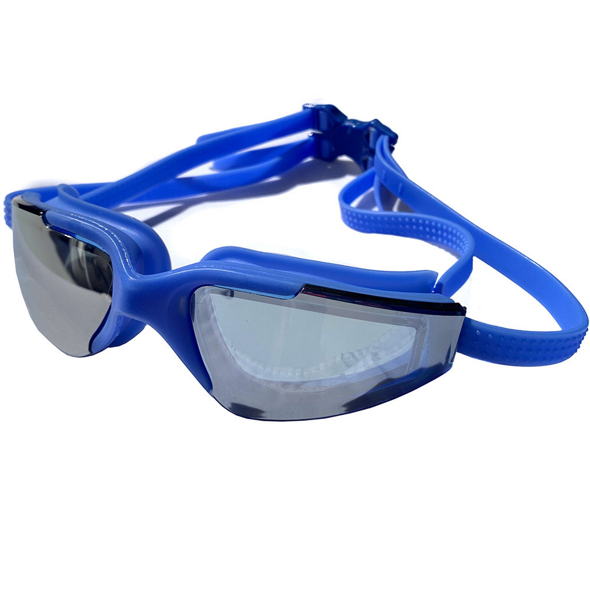 Купить Очки для плавания Sportex взрослые, зеркальные E38879-1 синий,