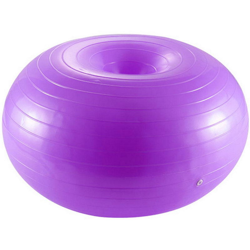 Купить Мяч для фитнеса фитбол-пончик 60 см (фиолетовый) Sportex FBD-60-3,