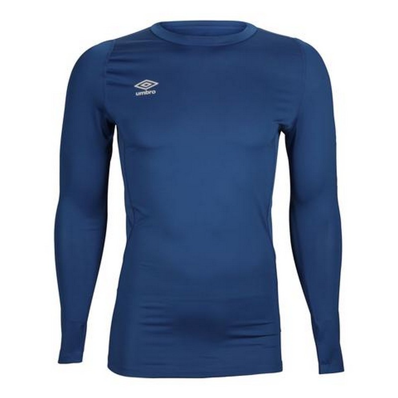 

Футболка тренировочная Umbro Fw Ls Crew Baselayr с длинным рукавом (Y70) т.синяя