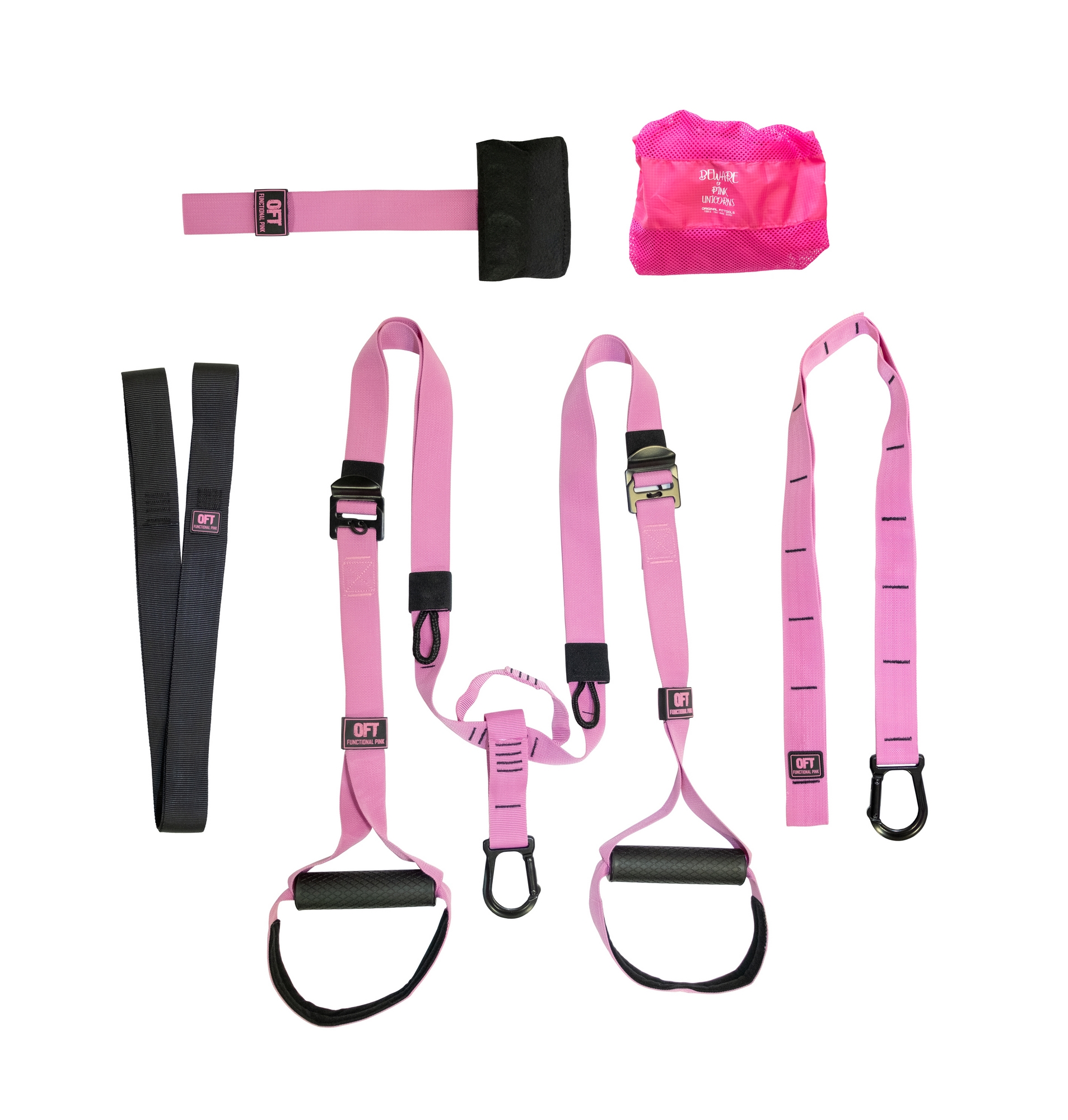 

Набор петель для функционального тренинга профессиональный PINK UNICORN с доп. карабином Original Fit.Tools FT-TSG-PINK-DSC