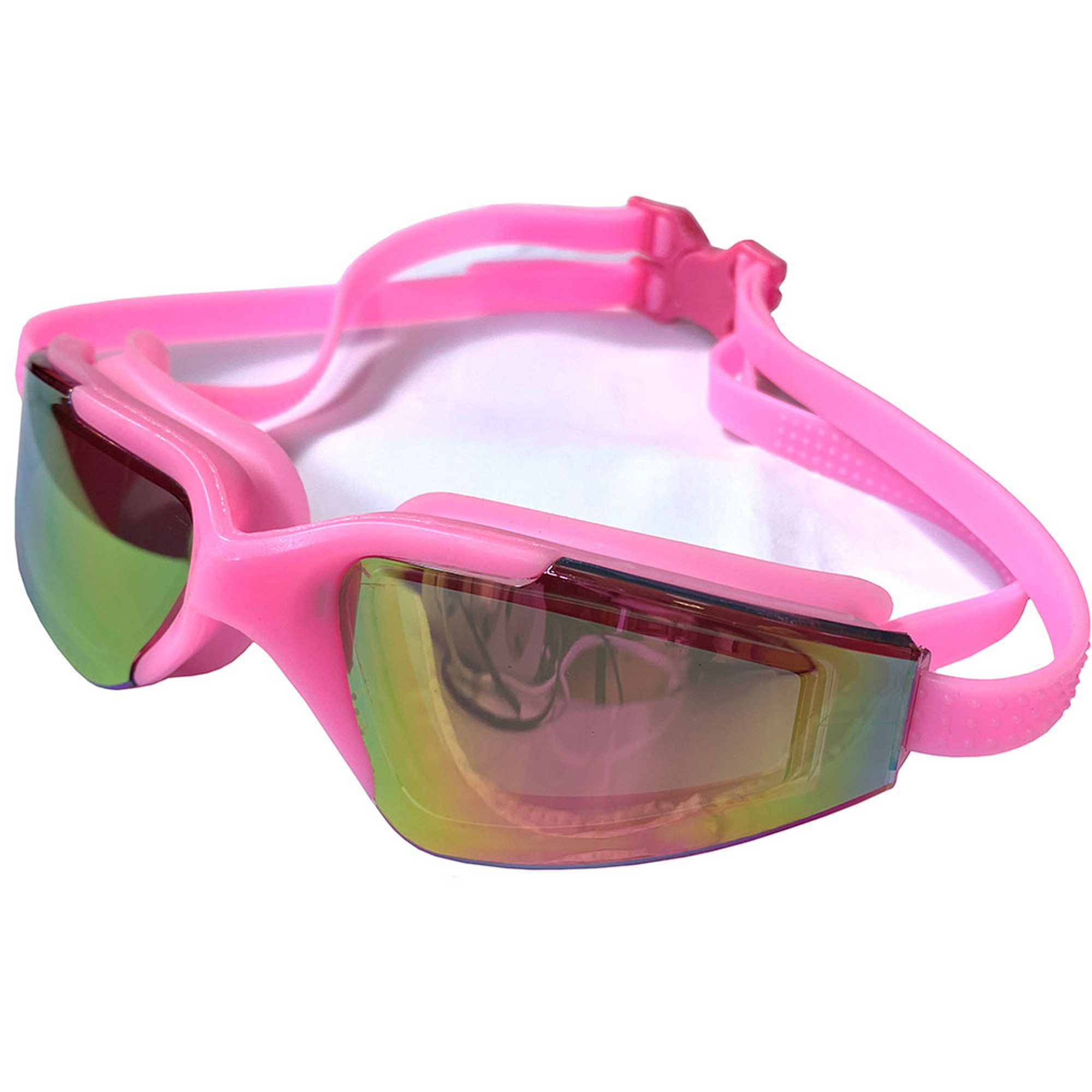 Купить Очки для плавания Sportex взрослые, зеркальные E38879-2 розовый,