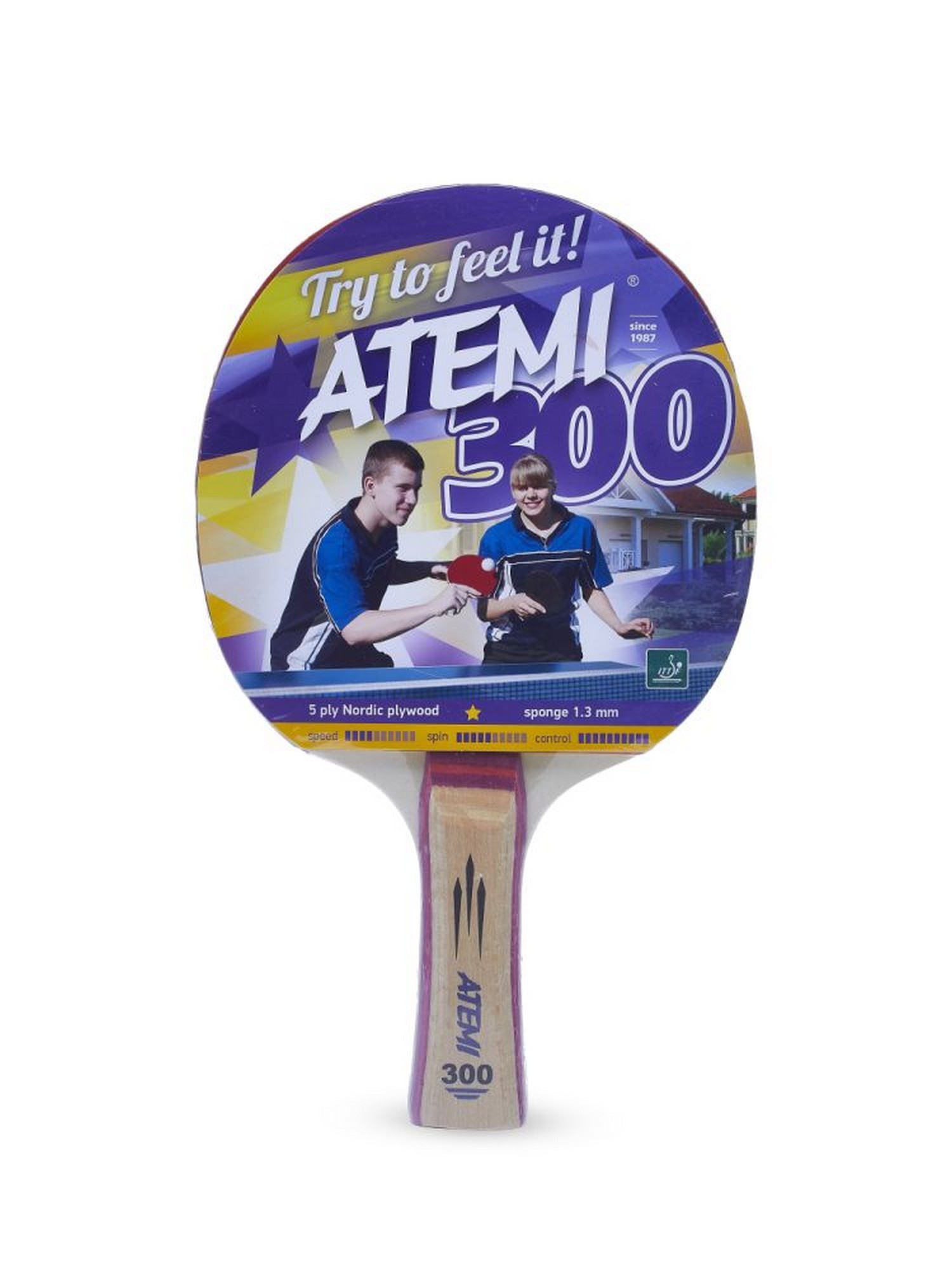 фото Ракетка для настольного тенниса atemi 300 cv