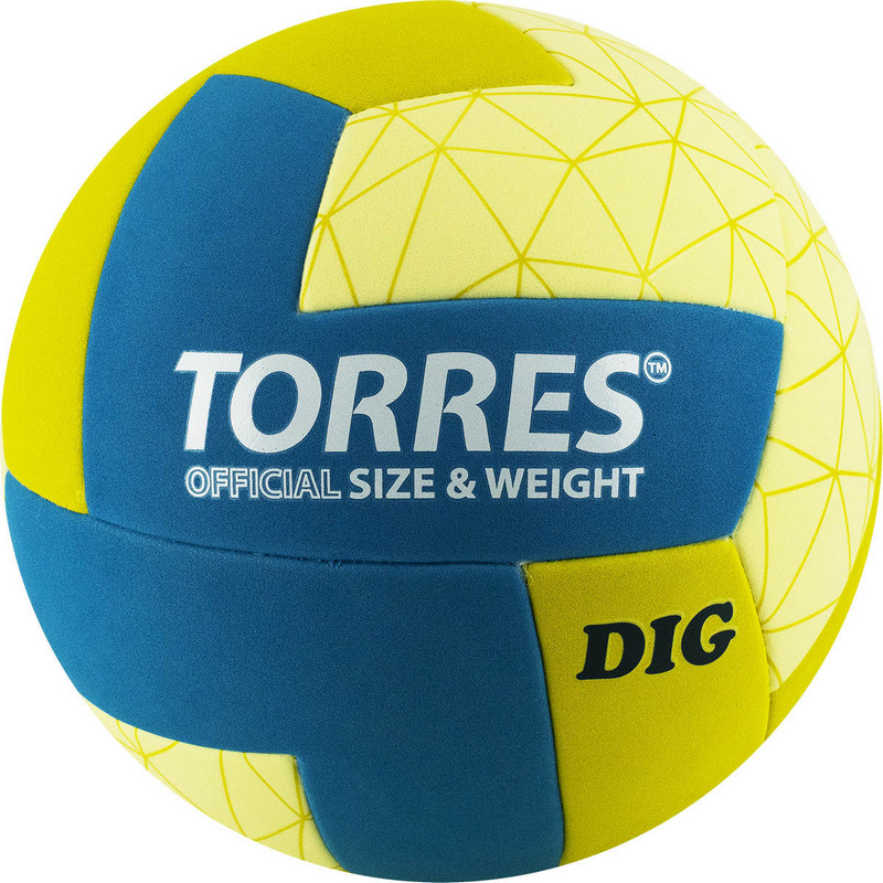 Мяч волейбольный Torres Dig V22145, р.5 800_800