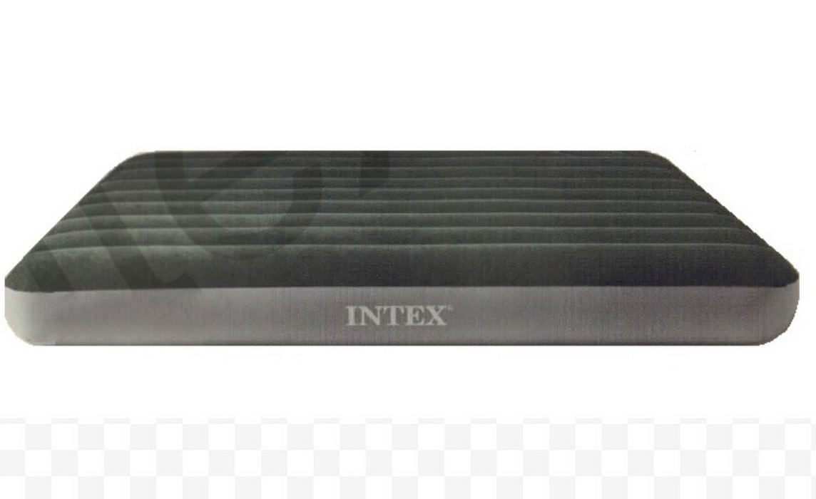 фото Матрас флокир. intex dura-beam downy airbed 152х203х25см со встр. ножным насосом 64763