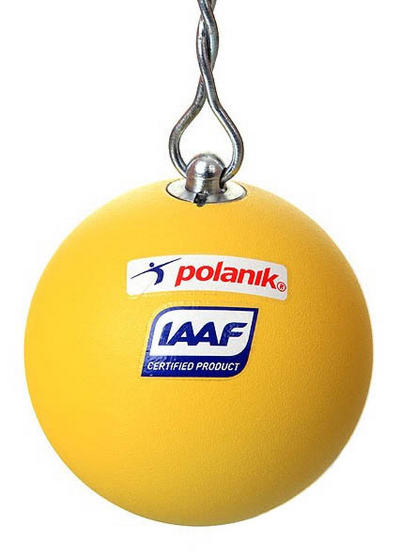 Молот соревновательный стальной 6 кг, диам. 105 мм. Polanik IAAF PM-6/105