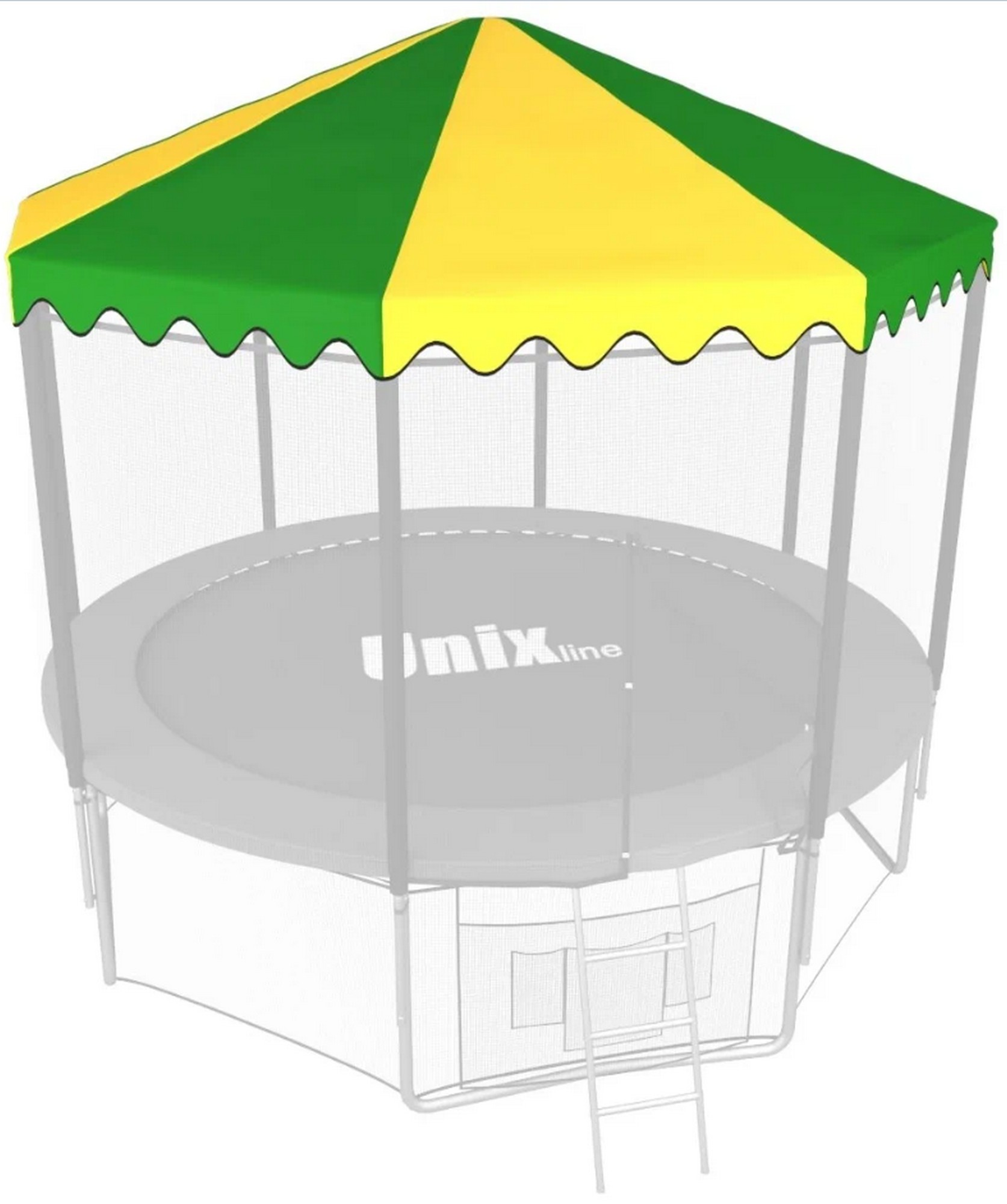 Крыша для батута Unix Line 8 ft ROU8GR Green\Yellow