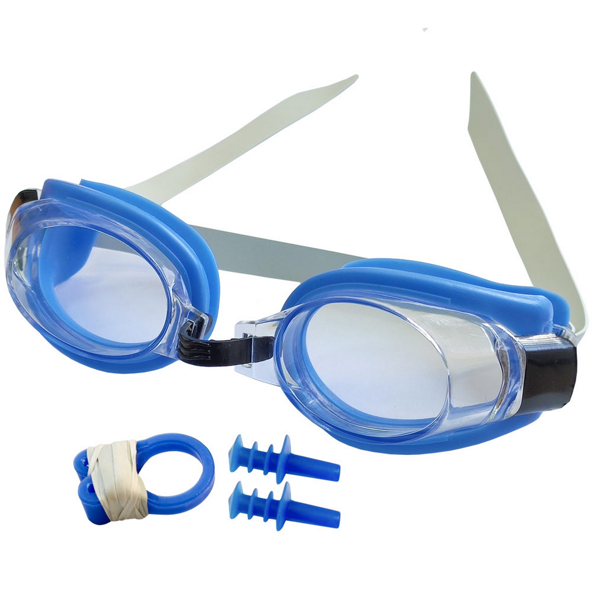 Очки для плавания юниорские Sportex E36870-1 синий 2000_2000