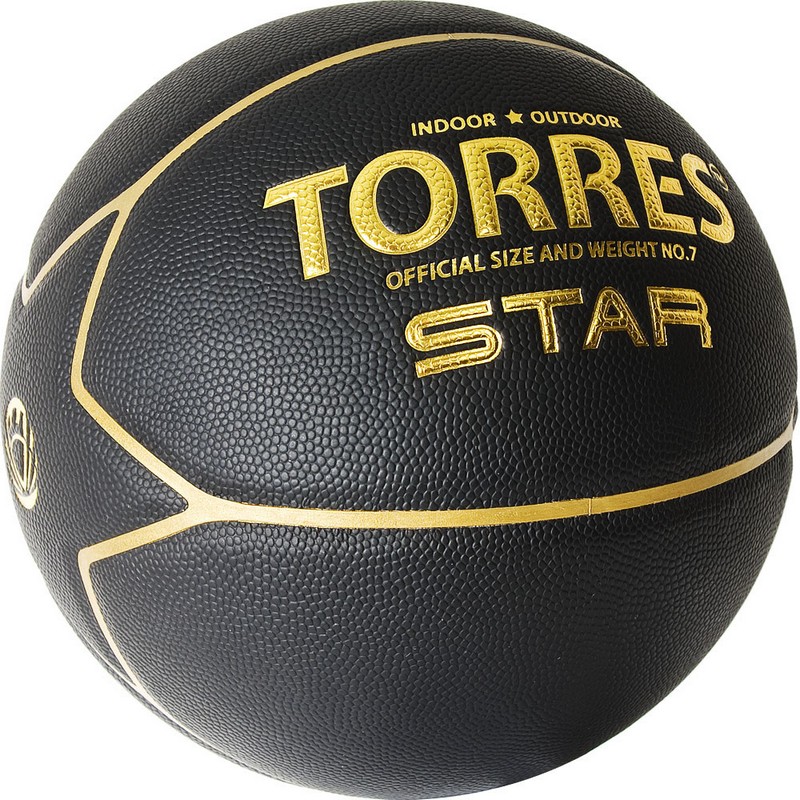 фото Мяч баскетбольный torres star b32317 р.7