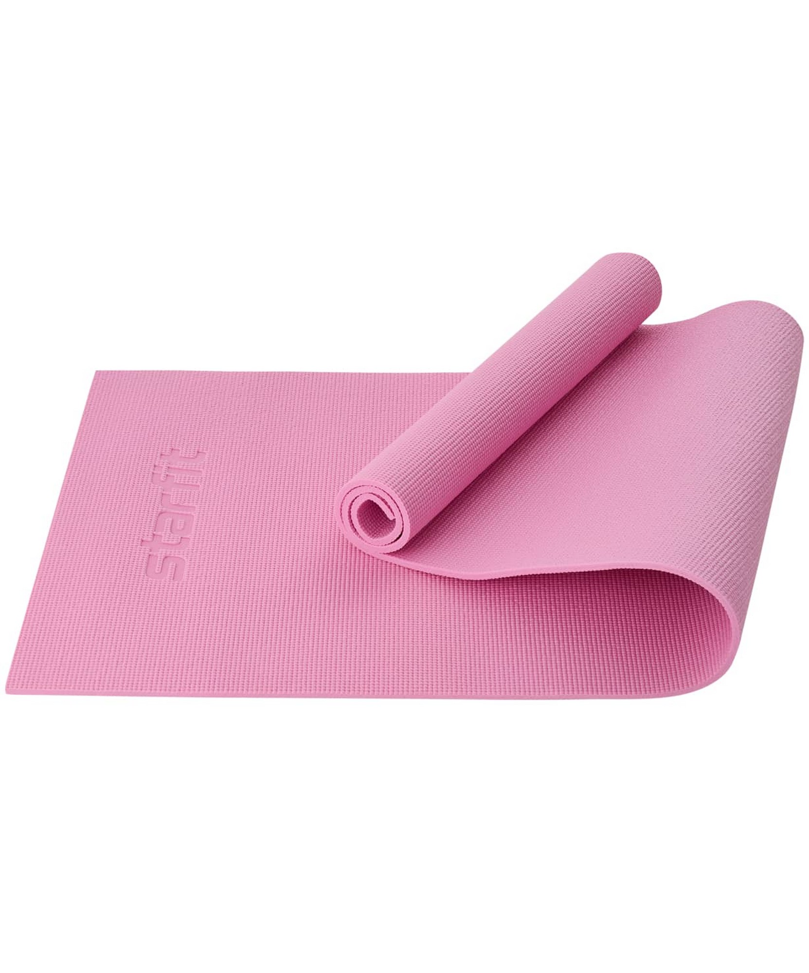 фото Коврик для йоги и фитнеса 183x61x0,8см star fit pvc fm-101 розовый пастель