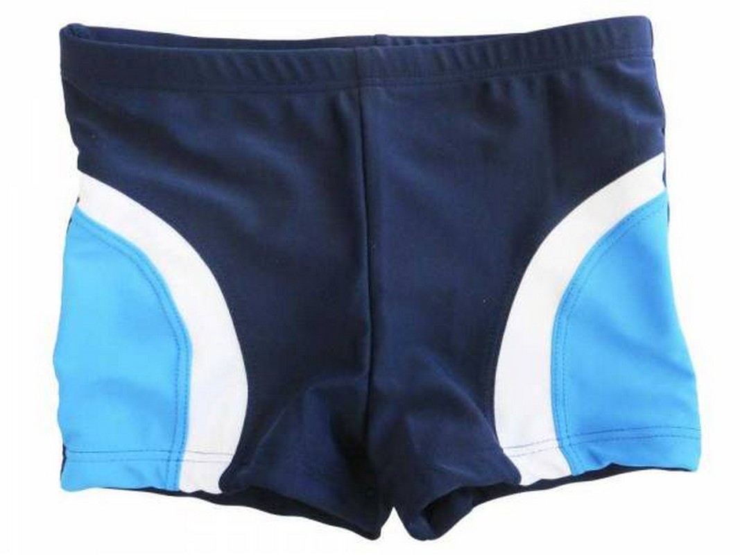 фото Плавки-шорты atemi sm10-r мужские для плавания, однотоные со вставками т.син/гол/бел.