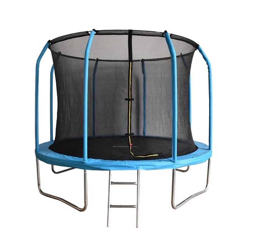 фото Батут bondy sport 6ft 183 см с сеткой и лестницей (синий) bs6ftbl
